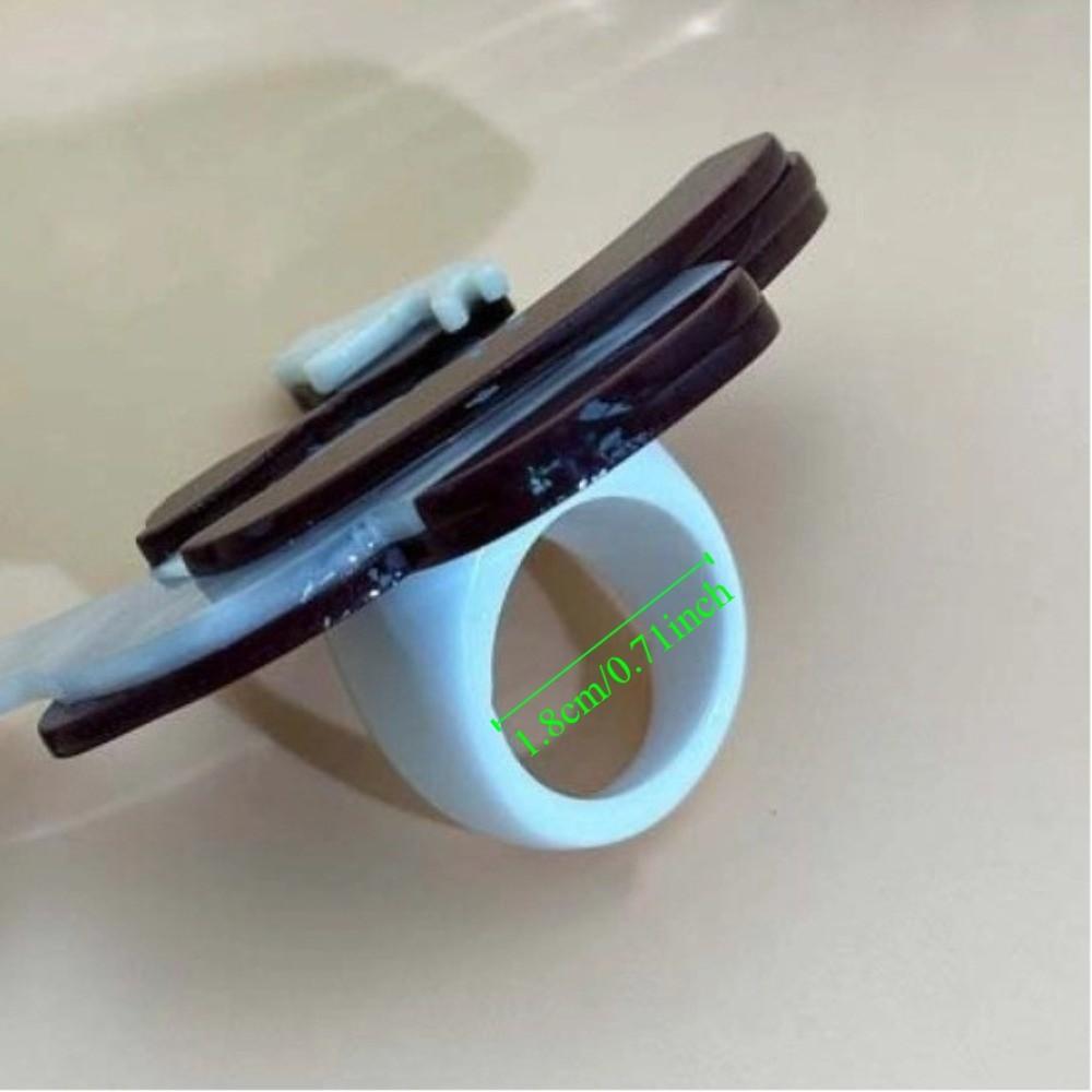 Waterproof Acrylic Abstract Ring Irregular Modern Lady Finger Circle  Festival Gifts