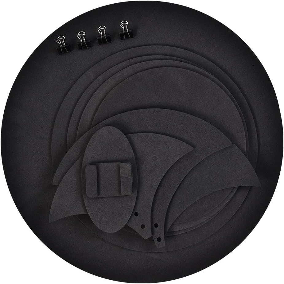 Drum Pad,Drum Mute Pads,Drum Dampeners,10pcs Drum Mutes Pads Drum Silencers Drumming Practice Pad Bass Drums Quiet Sound Off Drum Practice Mute Pad