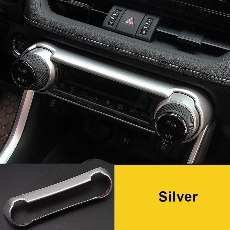 

Для Toyota RAV4 2022 RAV 4 XA50 автомобильный кондиционер ручка климат-контроль переключатель скорости крышка аксессуары серебряный