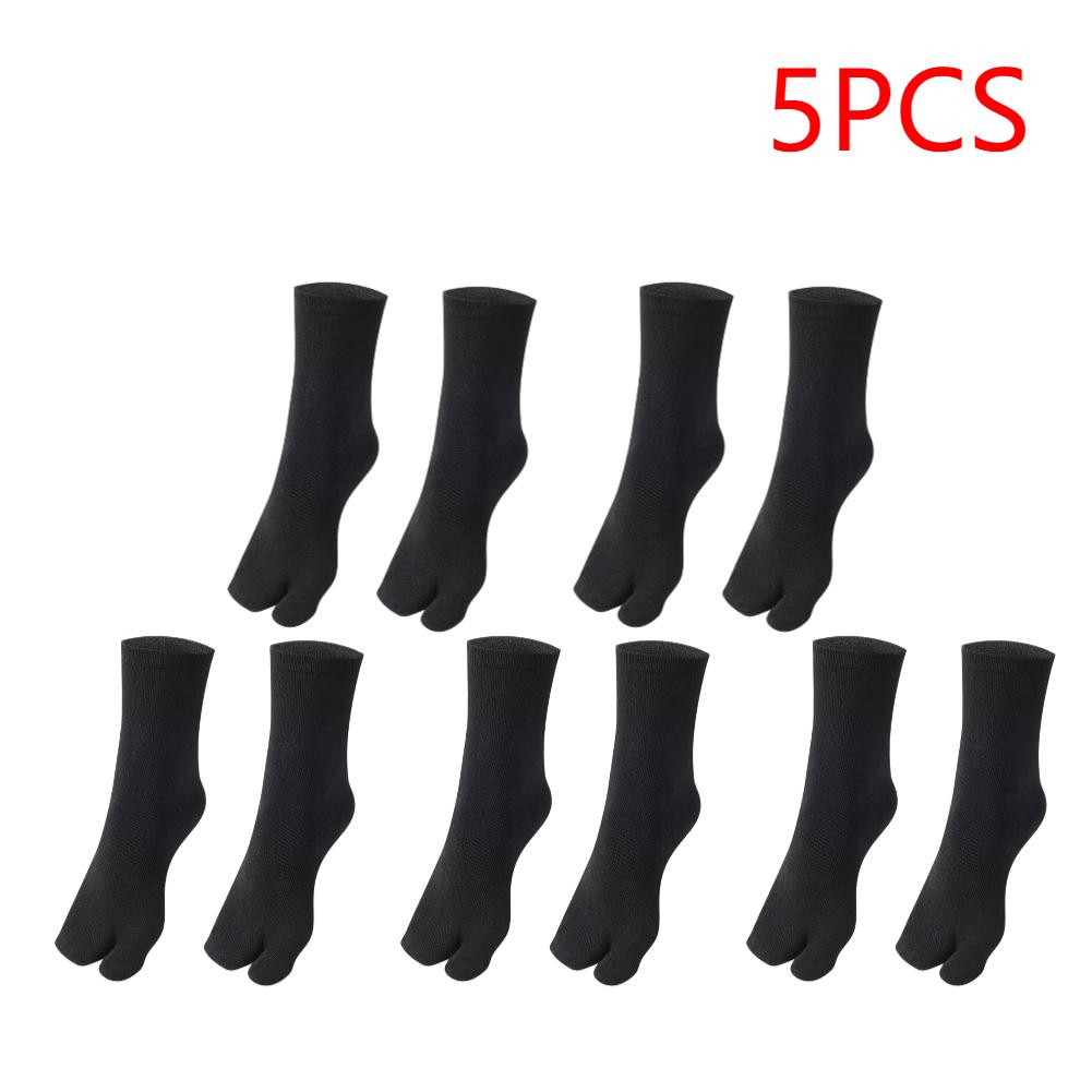 5/10/20PCS Unisex Split Toes Socks Clog Socks Toe Separation Socks Washable Sweaty Hallux Valgus Flip Flop Two Finger Socks