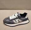 Spring new thick-soled low-top shoes three-bar mesh breathable casual shoes trendy zmd