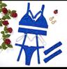 European Motorcycle Chain Garter Lingerie Set for Women
