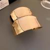 Minimalist Double-Layer Hollow Armlet: European & American Style, Exaggerated & Fashionable High-End Bracelet