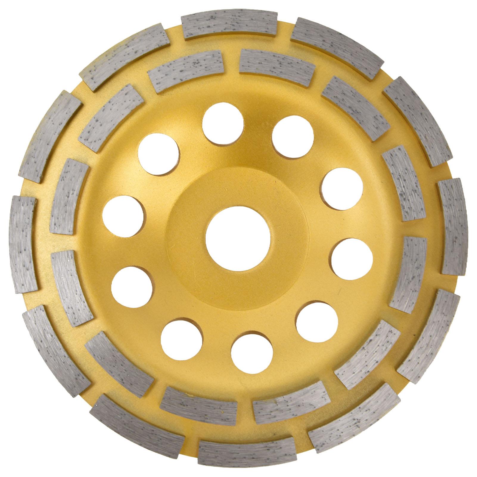 

Алмазный шлифовальный круг чашечный двухрядный шлифовальный круг для бетона гранита камня мрамора 180 мм 150mm