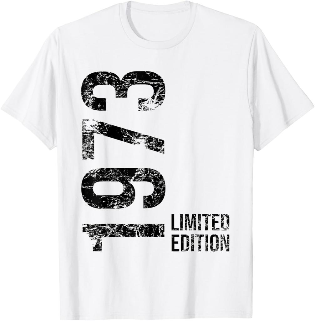 52 YEARS 52ND BIRTHDAY LIMITED EDITION 1973 T-Shirt Women Men Clothing Tops Streetwear Graphic T Shirts Harajuku