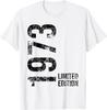 52 YEARS 52ND BIRTHDAY LIMITED EDITION 1973 T-Shirt Women Men Clothing Tops Streetwear Graphic T Shirts Harajuku