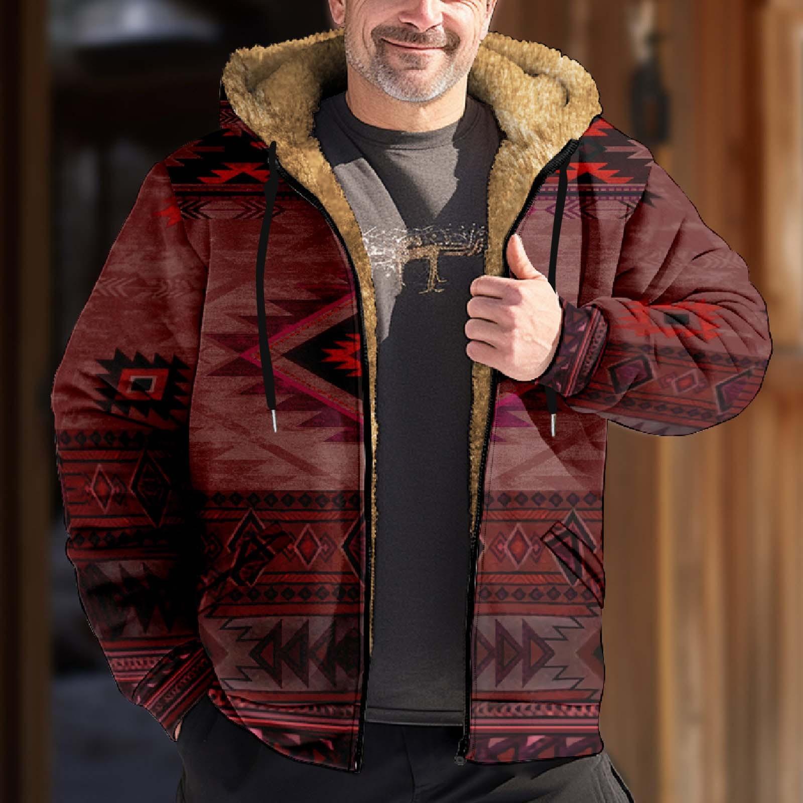 

Мужской индивидуальный повседневный свитер на молнии с длинным рукавом и принтом, толстый хлопковый костюм, зимний костюм M