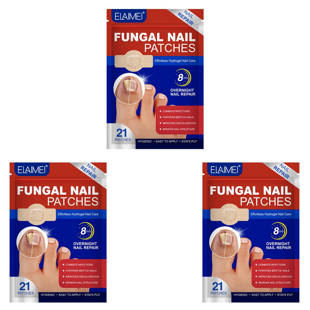 21/63/105 Stück Nagelpilz-Pflaster Wasserdichtes Nagelreparatur-Pflaster Eingewachsener Korrektur-Aufkleber Verfärbter Beschädigter Nagel Graue Pflege-Pflaster
