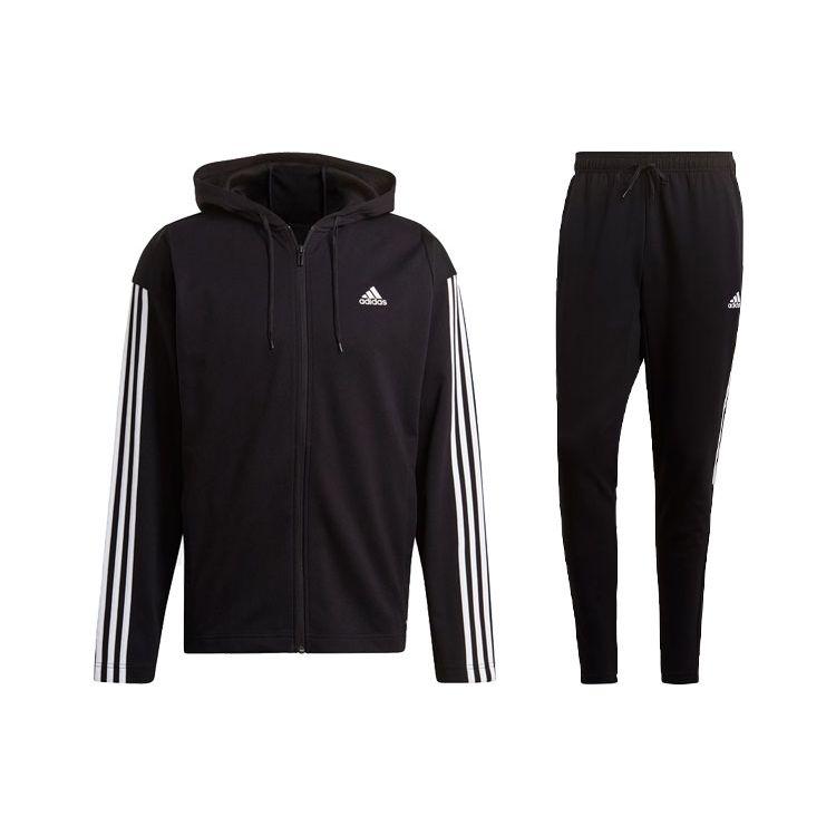 adidas M Ribbed Aeroready 3-Stripes Tracksuit Black GM3827 M
