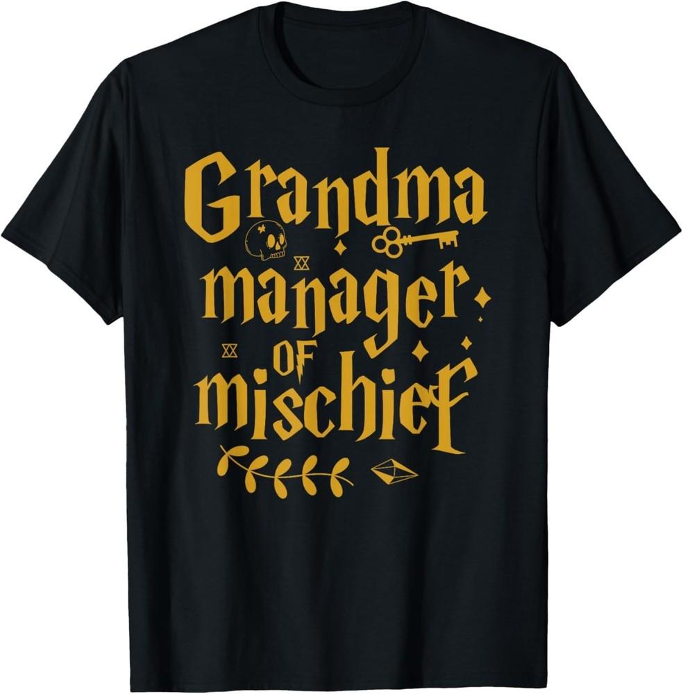Grandma Manager of Mischief Nana Funny Humor Novelty Gifts TShirt Unisex T-Shirt S
