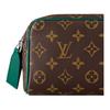 Louis Vuitton Dopp Kit Classic Logo Print Double Zipper Toiletry Bag Mini Unisex toiletry bag Brown M14911