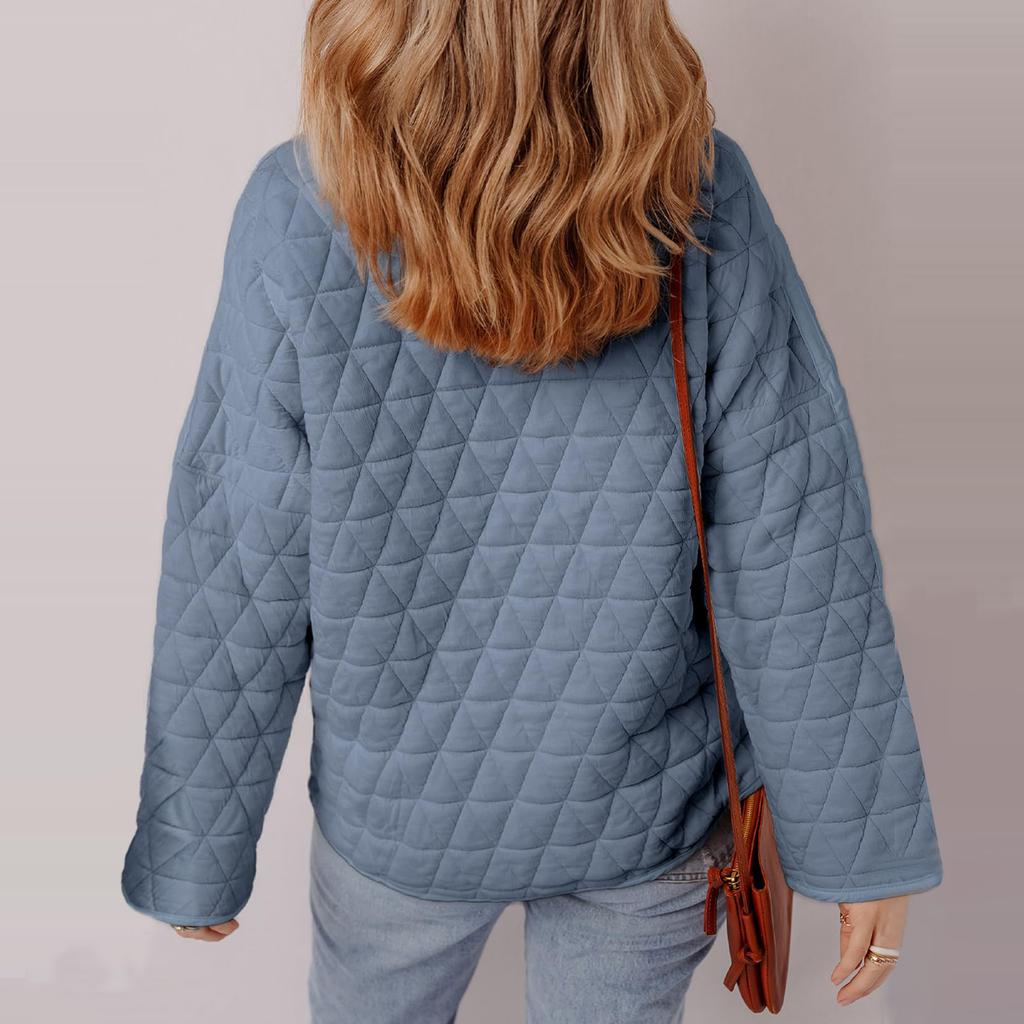 Women's Lightweight Jacket Casual Winter Open Front Button Coat Outwear