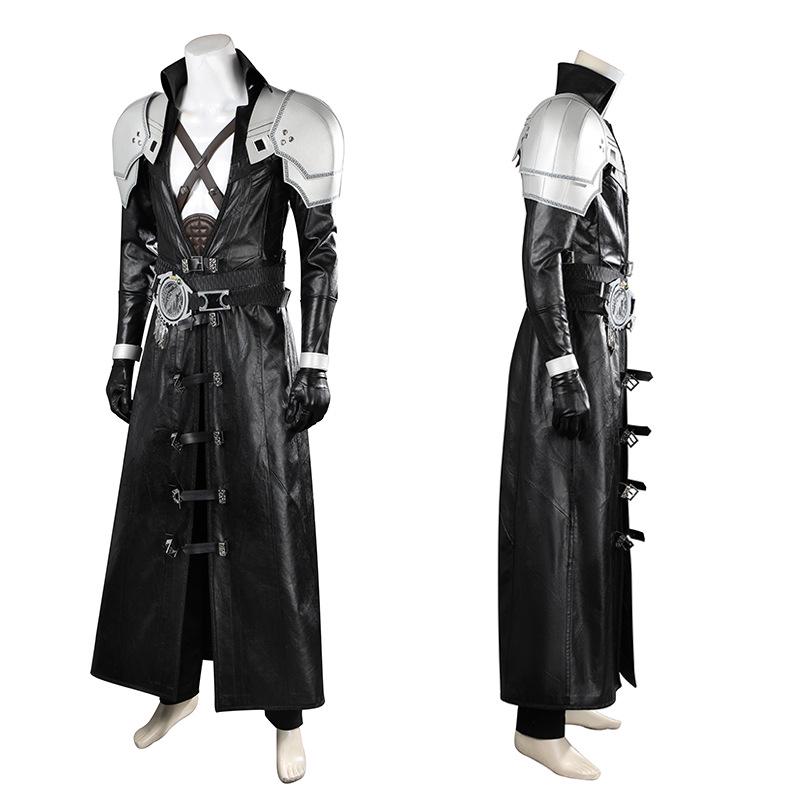 Sephiroth Leather Jacket Cosplay Set from Final Fantasy VII Rebirth