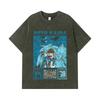275 GSM Washed T-shirts 100% Cotton Yu-Gi-Oh V6 Seto Kaiba Print Unisex Heavy Cotton T Shirt