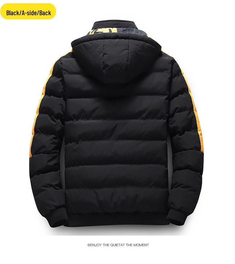 Adidas Youth Cold-Resistant Zippered Jacket - Thick, Warm, and Casual for Autumn and Winter