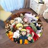 Famous cartoon NARUTO protagonist Uzumaki Naruto round carpet soft home decoration anti-slip door mat outdoor picnic mat carpet M4