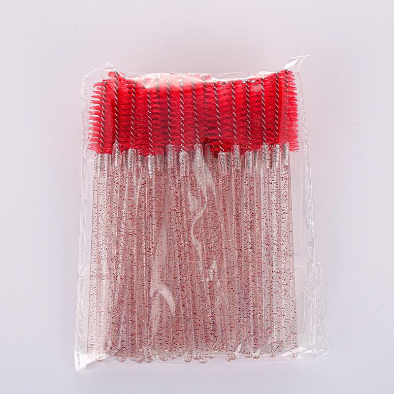 Crystal Rod Eyelash & Eyebrow Spiral Brush - Disposable Beauty Tool for False Lashes & Grooming