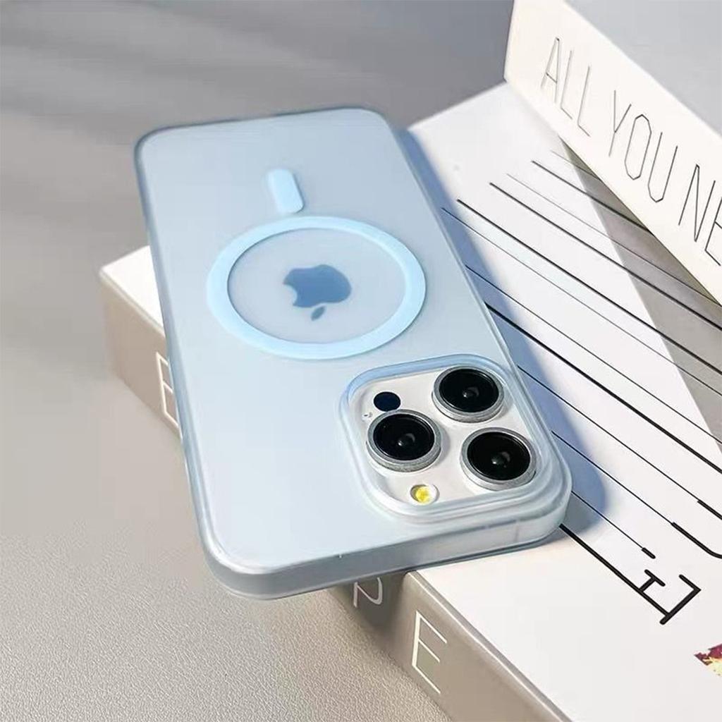 Ice Mist Magnetic Phone Case Borderless for IPhone 15 Promax Case for Apple Light Luxury Premium Minimally Designed