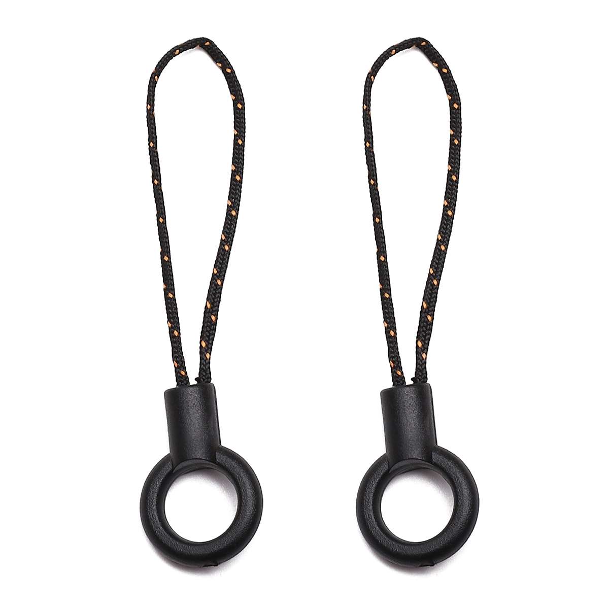 2pcs Nylon Small Sling Ring Sling Black Sling DIY Making Keychain Backpack Ornaments Mobile Phone Sling 6cm