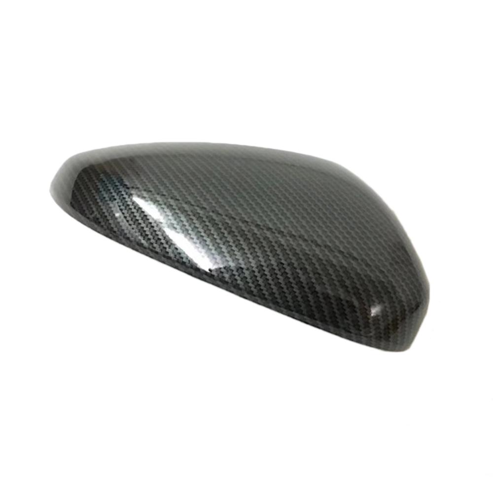 New Carbon Fiber Style Chrome Rearview Door Mirror Cover Trim For Peugeot 5008 2017