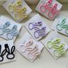 2pc Colorful Alloy Rabbit Hair Side Clips Hairpin Hairgrip for Kids Childs Doll Pet Ornament Vintage Gift Hair Accessories