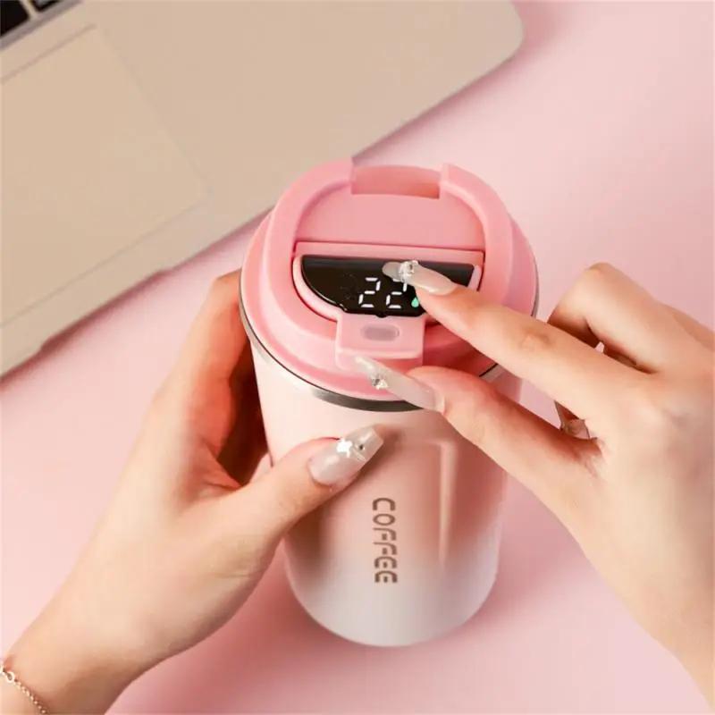 Copo de aço inoxidável para café, caneca térmica de viagem inteligente, display de temperatura, copo de água isolado para carro, frascos de vácuo portáteis
