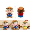 Adorable Crayon Shin-chan Plush Toy Hamburger Doll Soft Pp Cotton Stuffed Animal