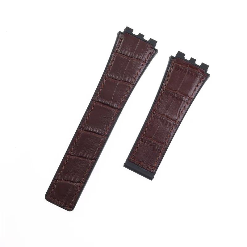 For Tag Heuer Yacalera Carrera Succession Genuine Leather Watch Strap With Concave And Convex 22mm Men Watchband Accessories