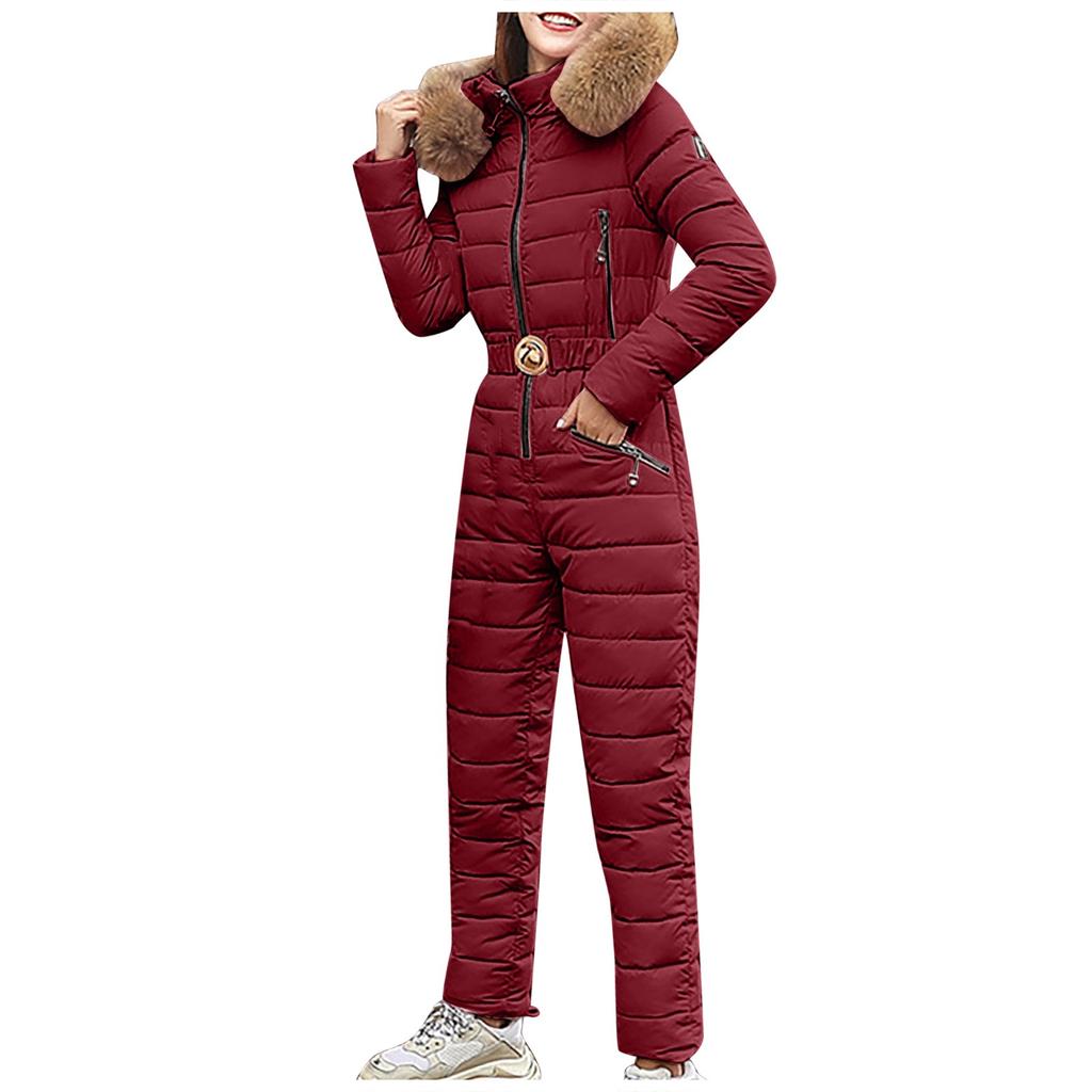 Women Winter Warm  Hooded Thick Warm Slim Jacket Long Overcoat Coat