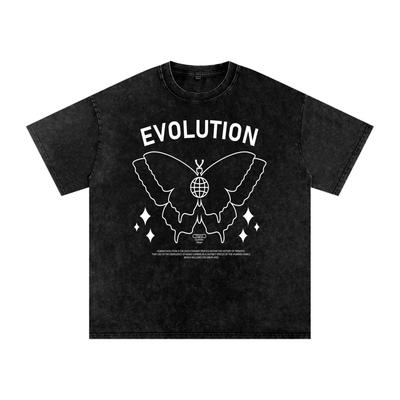 Evolution | Snow Washed Oversized Cotton T-Shirt and Kids Shirt