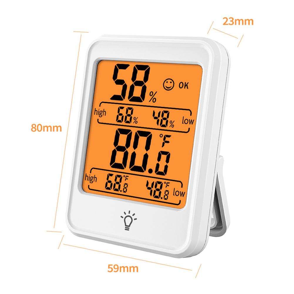 Digital Electronic Thermo-hygrometer Temperature Humidity Meter With Backlight For Living Room Bedroom Officen