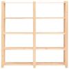 VidaXL Étagères de rangement à 5 niveaux 5pcs 170x38x170 cm Pin 500 kg