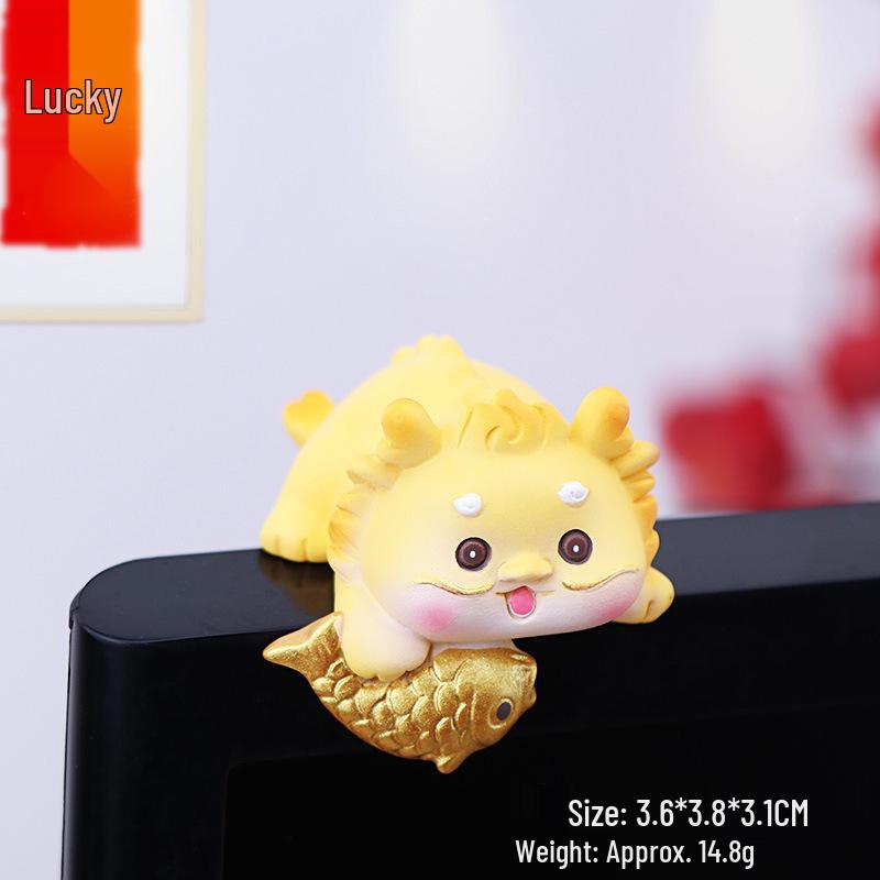 Little Dragon Ornament for Desktop, Car Rearview Mirror, and Center Console Decoration