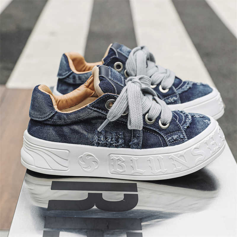 Fashion Thick-heeled Thick Sole Boots For Demi-season Casual Quality Shoes Men's Size 46 Sneakers Sport Tens Trend 0 Cuddly