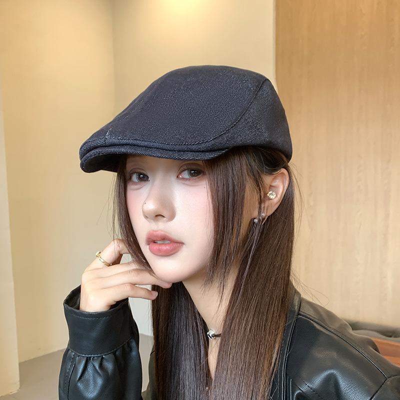 Retro Anti-duck Tongue Beret Children Summer Painter Newsboy Hat Simple Versatile Face Small Forward Hat