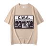 Summer Unisex Vintage Top Fashion Tee CWA The Worlds Most Dangerous Group Funny Cat Meme Graphic T Shirts Fashion Vintage Short Sleeve T-shirt