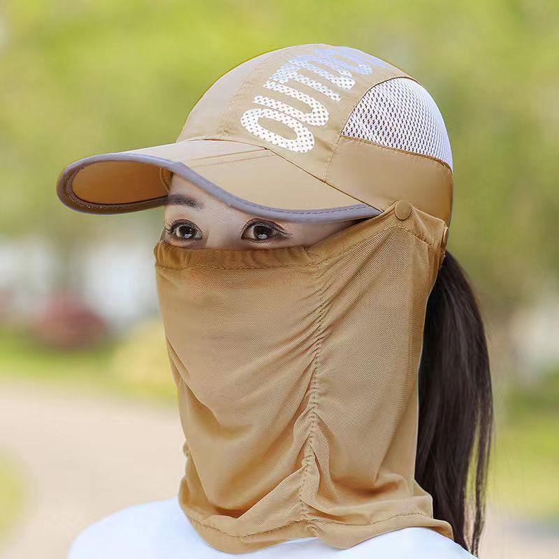 Women's UV Protection Sun Hat with Face & Neck Cover for Outdoor Activities