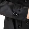 JoveJek Trench Solid Large Perfect for Commuting Women's Coat, Double-Faced, Double-Breasted, Lightweight, Water-Repellent, Color, Thin, Collar,