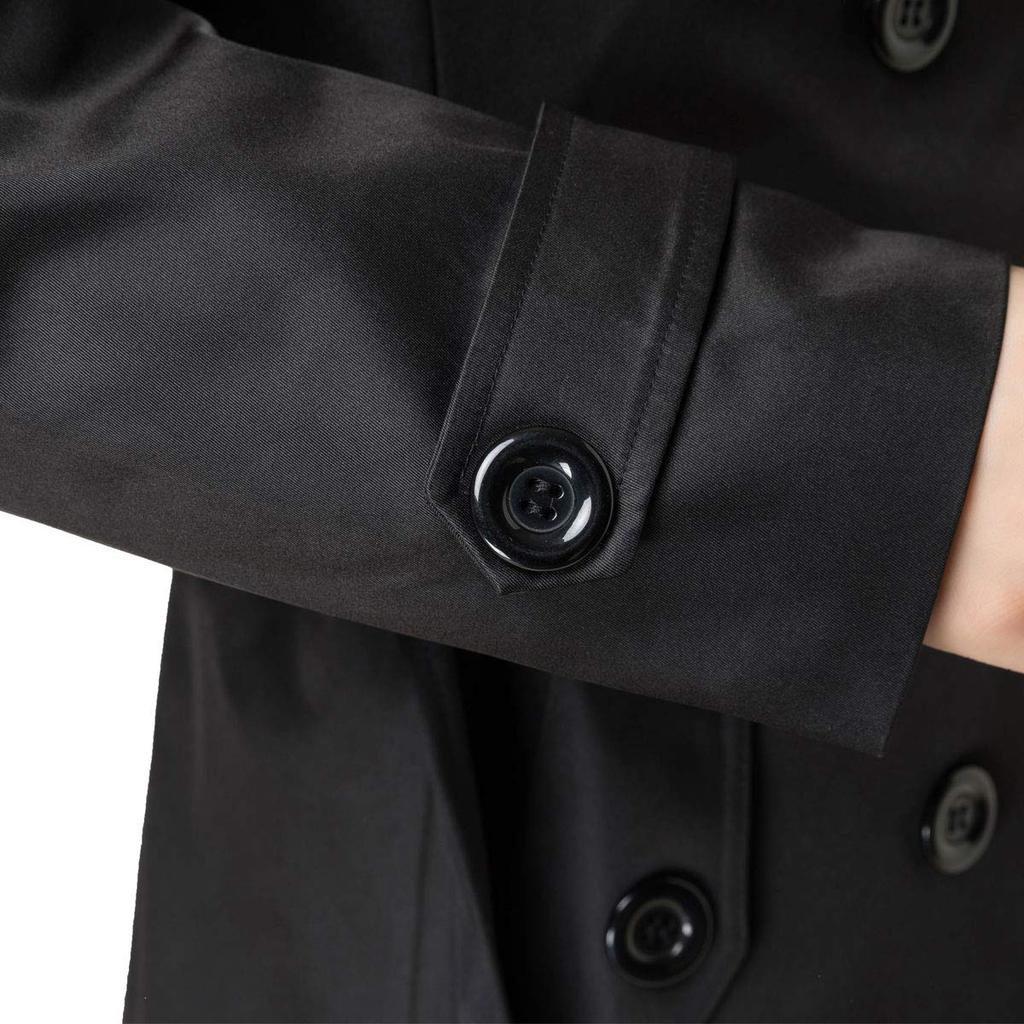 JoveJek Trench Solid Large Perfect for Commuting Women's Coat, Double-Faced, Double-Breasted, Lightweight, Water-Repellent, Color, Thin, Collar,