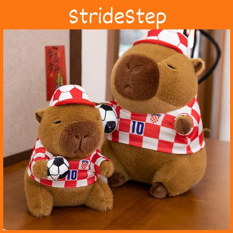 Soccer Capybara Cartoon Baby Plush Toy Adorable Playtime Pal Kids Gift Birthday