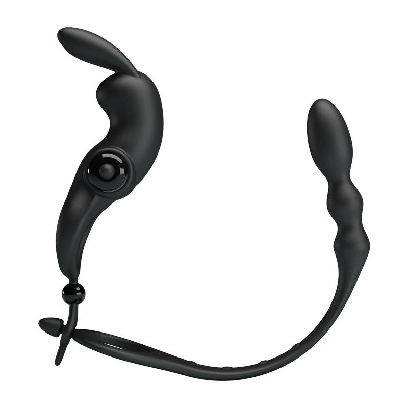 Vibrating Ring with Detachable Anal Chain