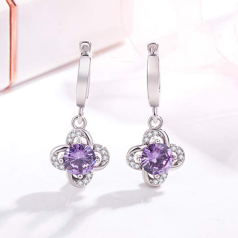 SACE GEMS Classic Copper Alloy Zircon Earrings for Women Wedding Party Gifts