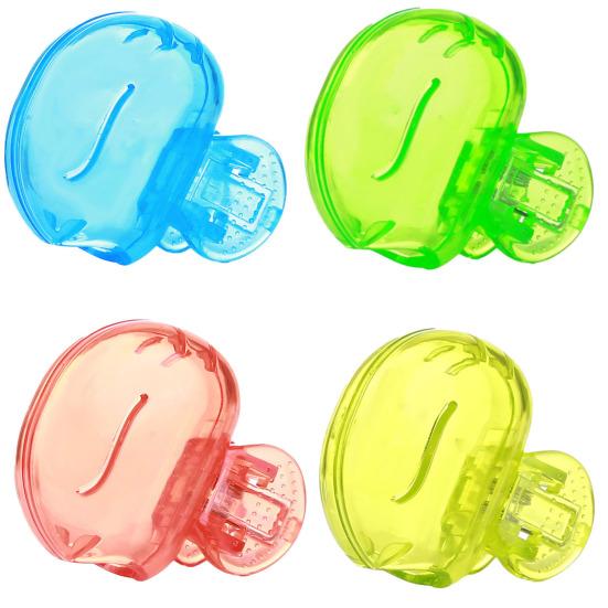 1 Pc/4 Pcs Toothbrush Protective Caps Non-toxic Toothbrush Protector with Ventilation Holes Compact Head Cover for Manual Electric Toothbrushes