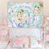 Manga girls heart Japanesestyle cute tapestry atmosphere decoration of the bedroomTapestry Bedside Tapestry Bathroom Tapestry