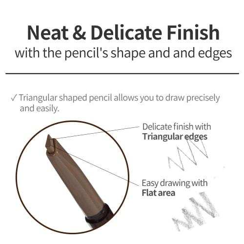 Etude Official Drawing Eyebrow Pencil Ash Brown 1 piece (x 1)