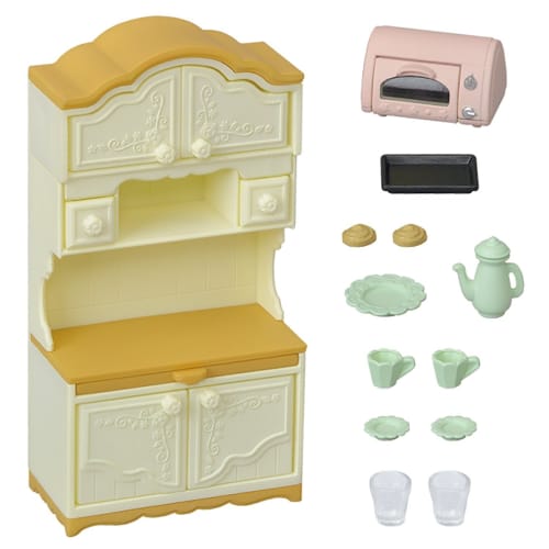 Sylvanian Families Furniture [Toaster Cupboard Set] Car-419 ST Mark Certification For Ages 3 and Up Toy Dollhouse Sylvanian Families EPOCH