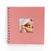 Neutral Zenith Scrapbook Album with Mounting, Handmade Photo Album, Stick-On Photo Album for Kids and Babies, Small Square, 20 Pages (Pink)