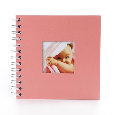 Neutral Zenith Scrapbook Album with Mounting, Handmade Photo Album, Stick-On Photo Album for Kids and Babies, Small Square, 20 Pages (Pink)