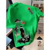 European and American men's summer wandering swordsman print comfortable and breathable round neck T-shirt outdoor street top