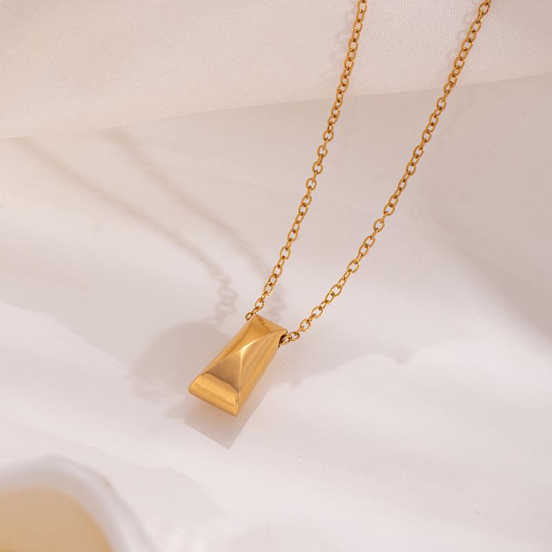 European-American Style 3D Star & Water Drop Oval Stainless Steel Heart Necklace for Women